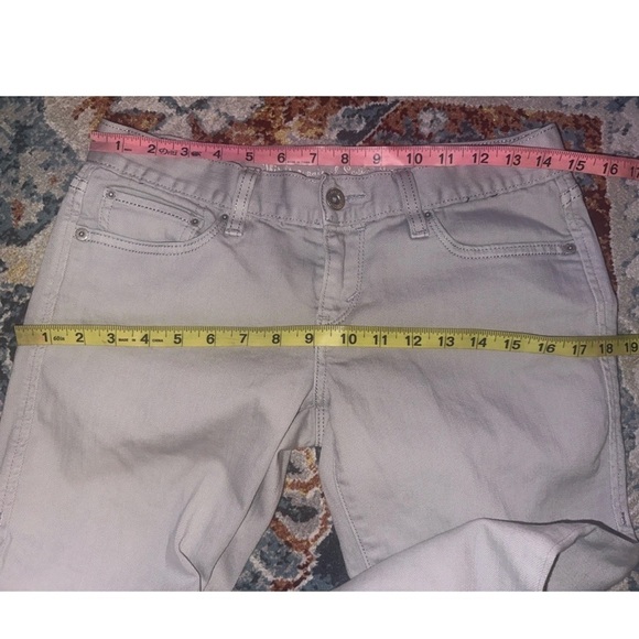 Levis Womens Sz 6M Ultra Low Bootlet Gray Denim Jeans Cotton Stretch Button - Picture 10 of 12